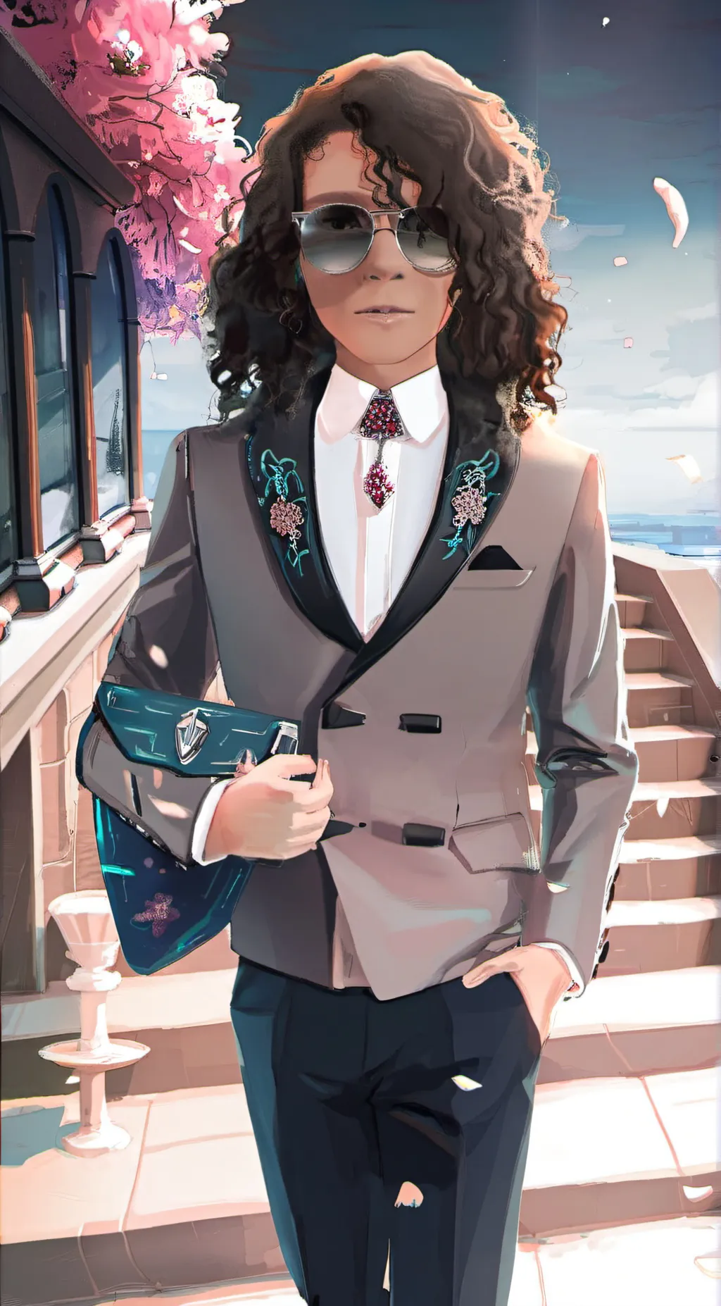 ai character: DD Osama  background