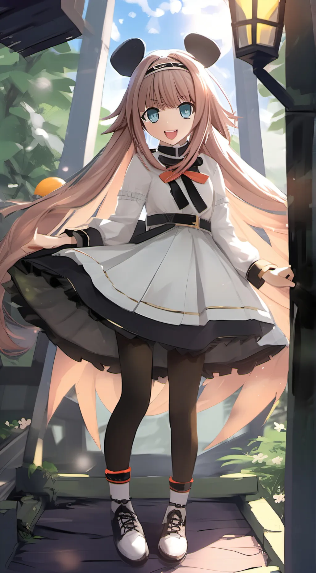 ai character: Amber in wsd background