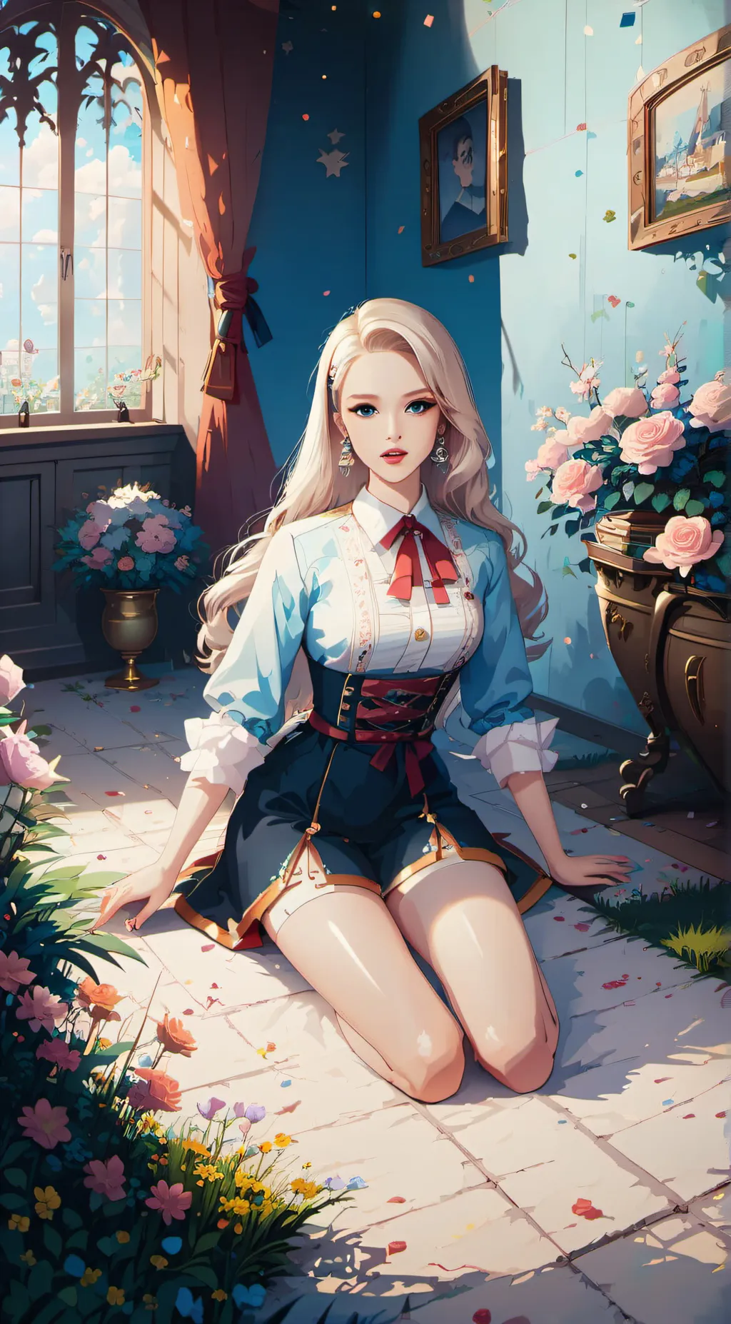 ai character: barbie background