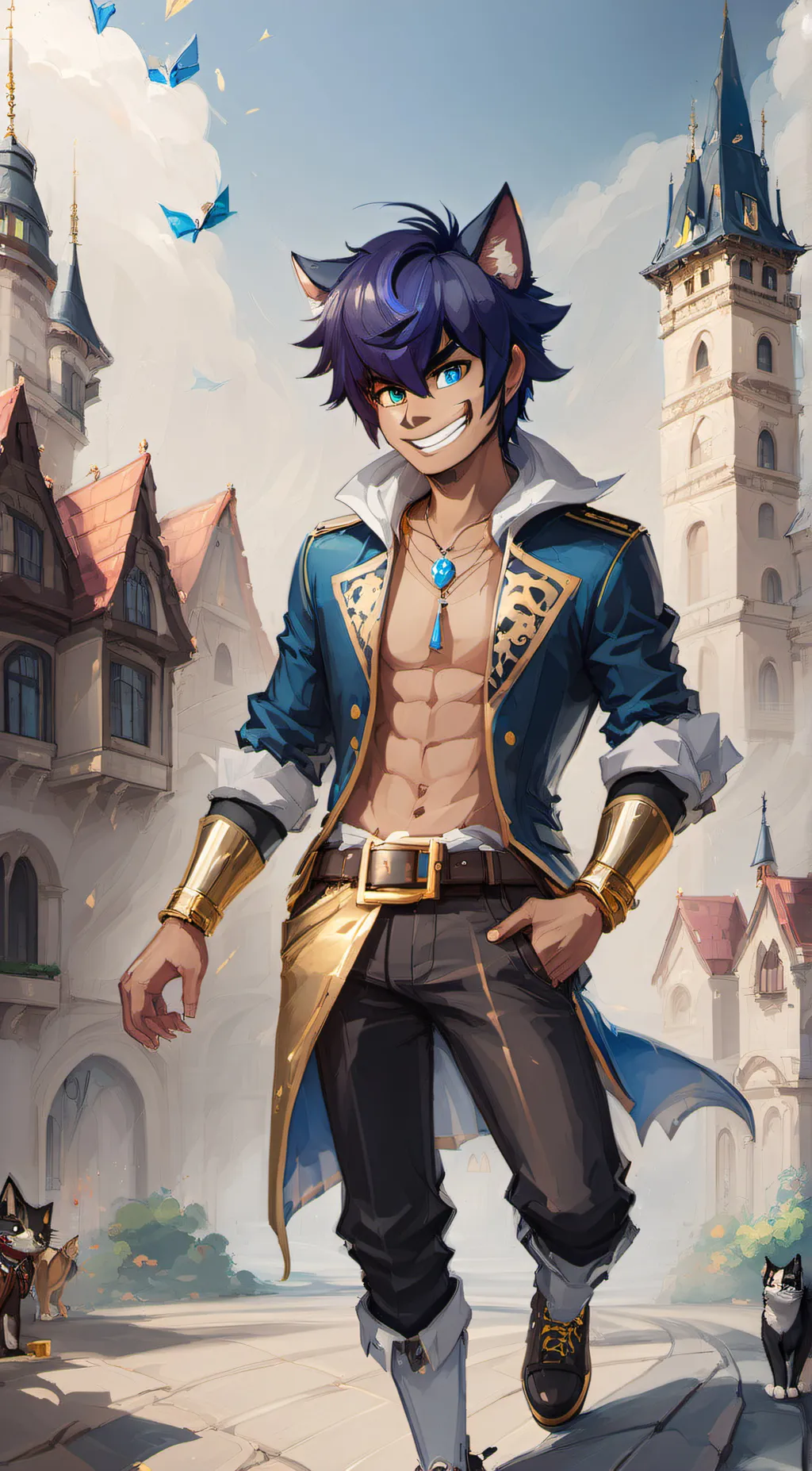 ai character: Ein background
