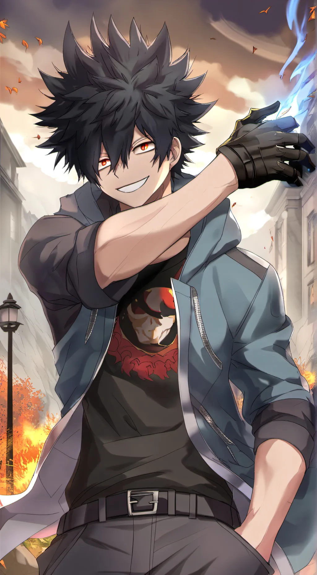 ai character: Dabi background