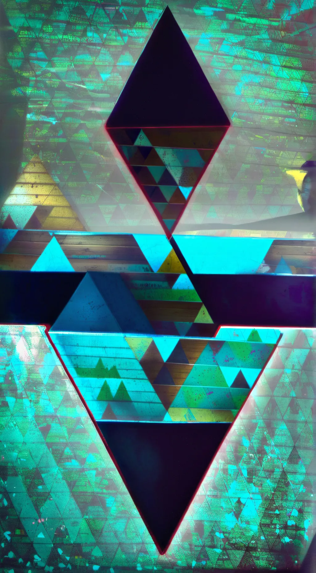 ai character: triangle  background