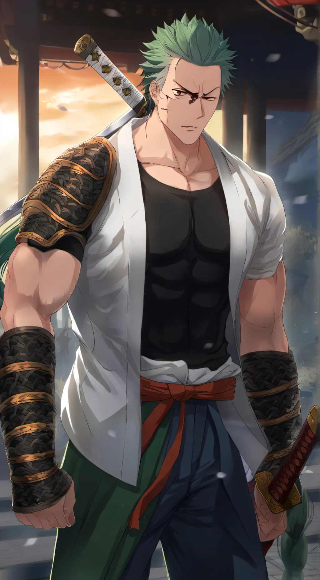 ai character: Zoro background