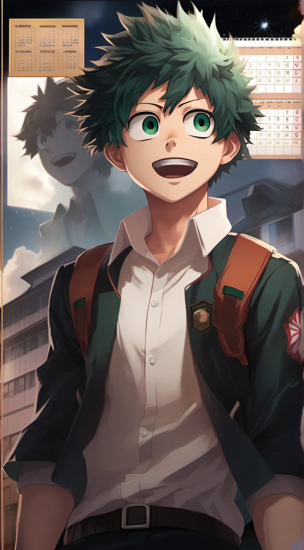 ai character: izuku midorya Deku background