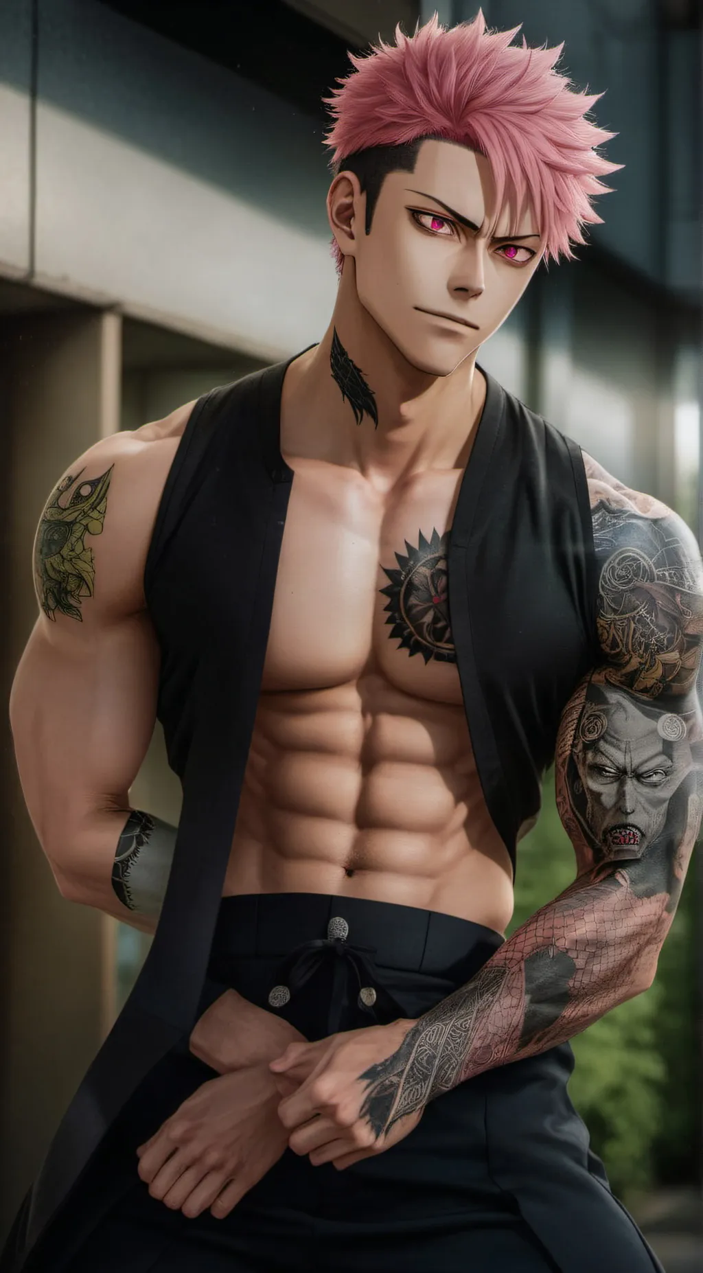 ai character: Ryomen Sukuna background