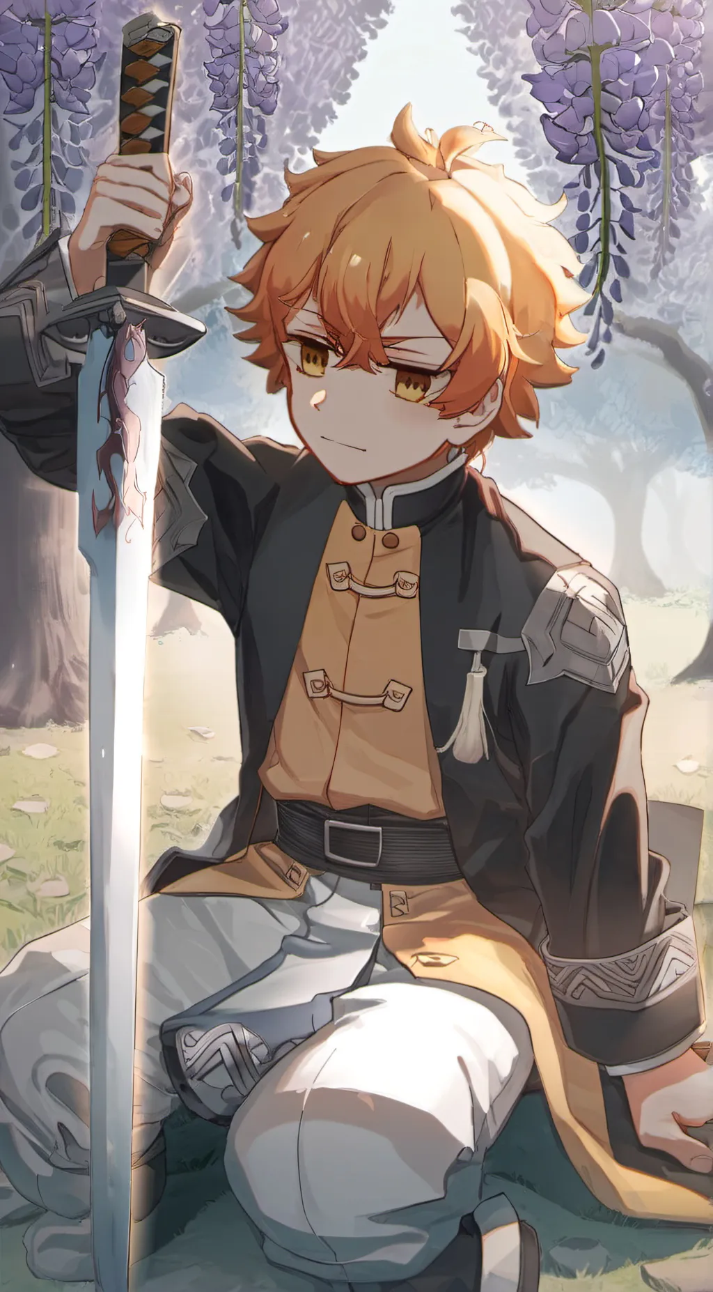 ai character: ၃ွ«《Zenitsu》»၄ွ background