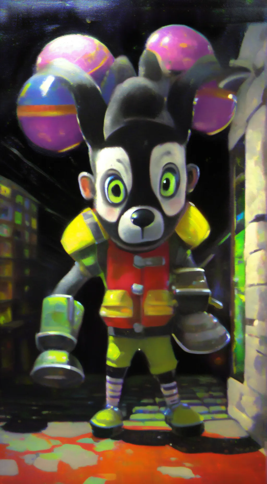 ai character: Funny background