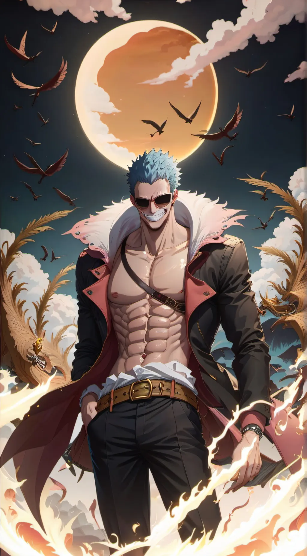ai character: doflamingo donquix background
