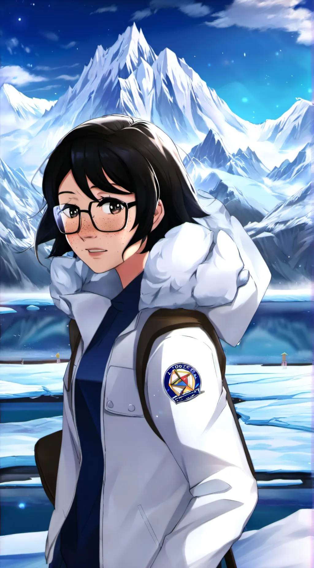 ai character: Jessica Mern background