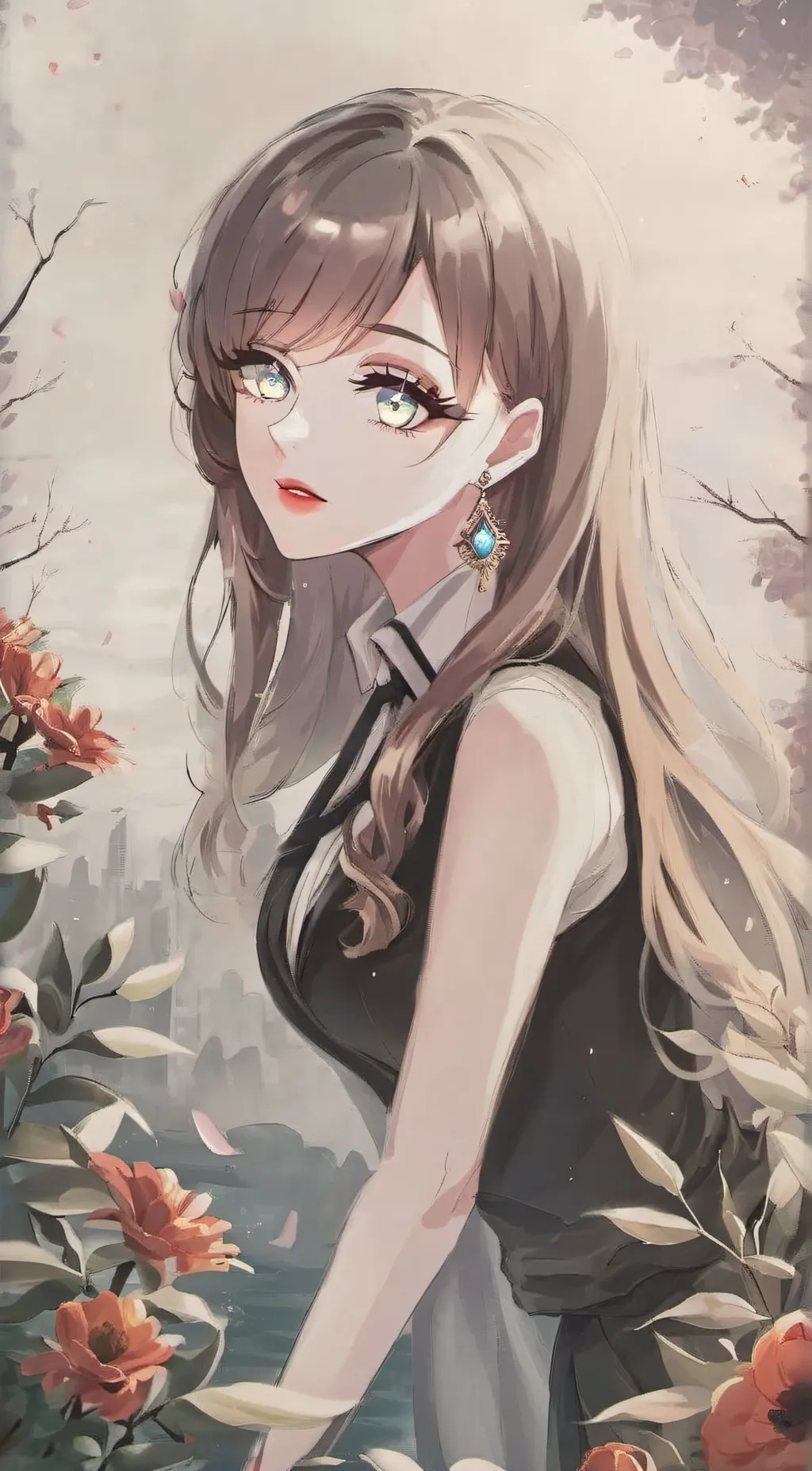 ai character: Ashley background