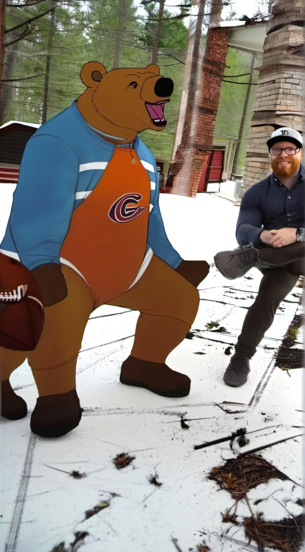ai character: chair the bear background