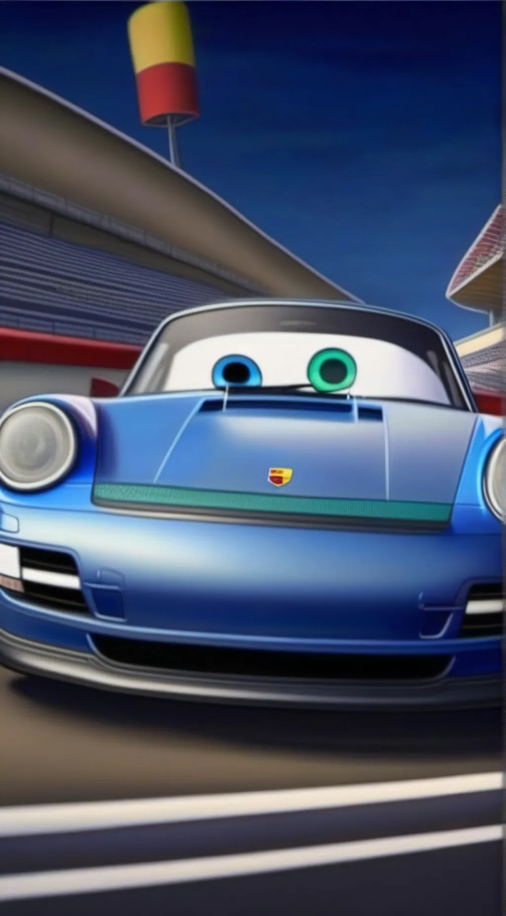 ai character: Sally carrera  background