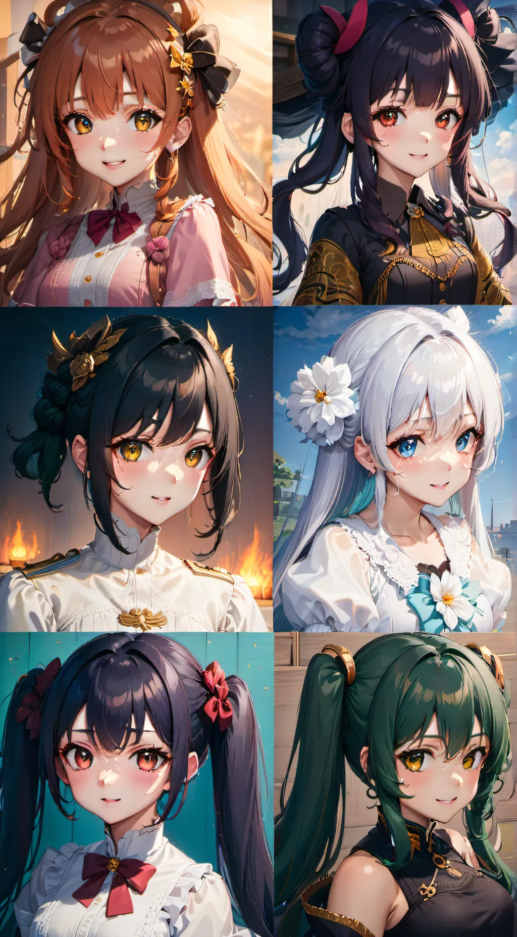 ai character: demon girl school background