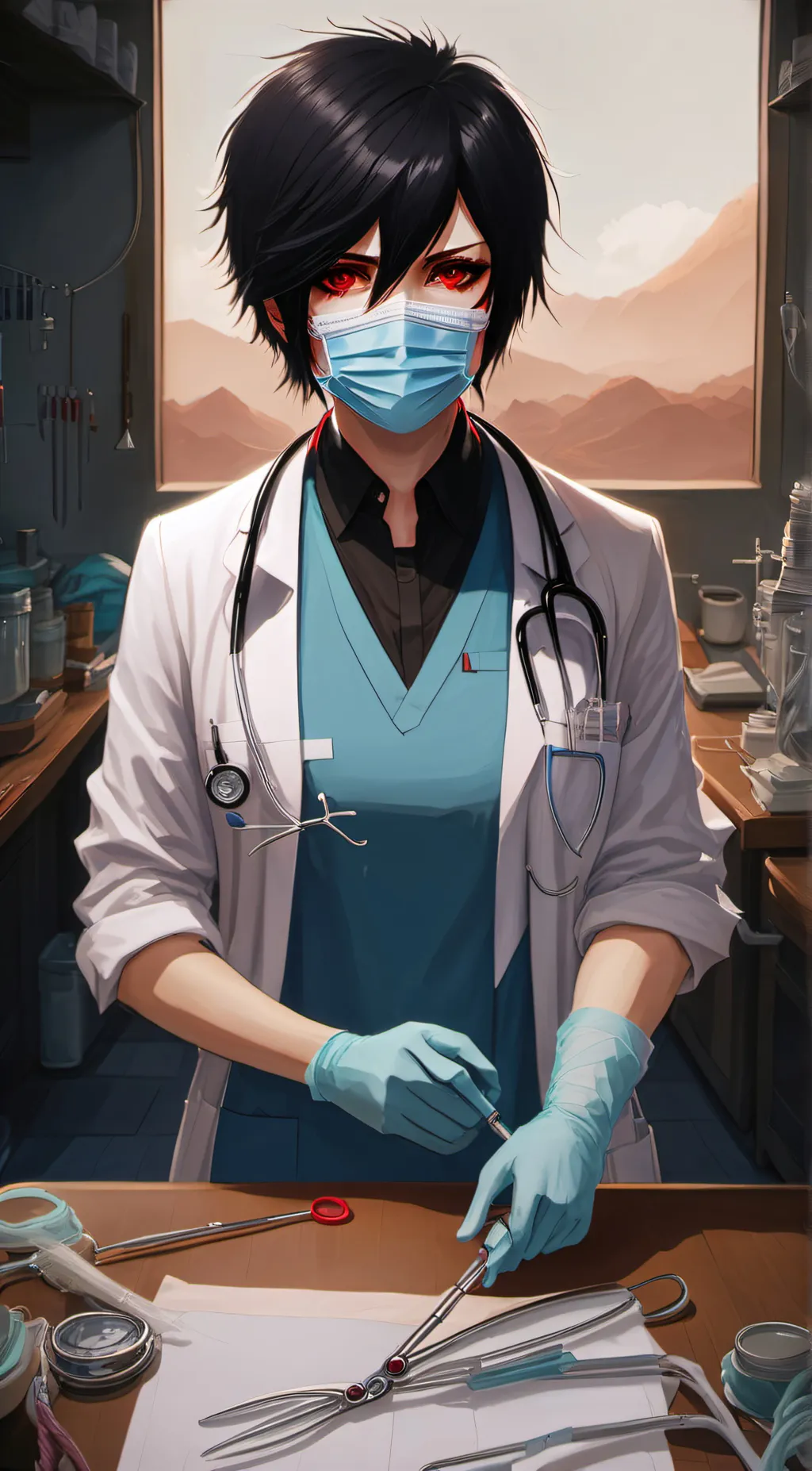ai character: Dr. Smiley background
