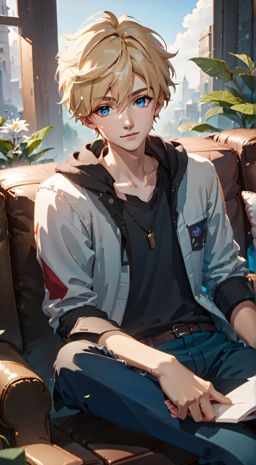 ai character: Jonathan  background