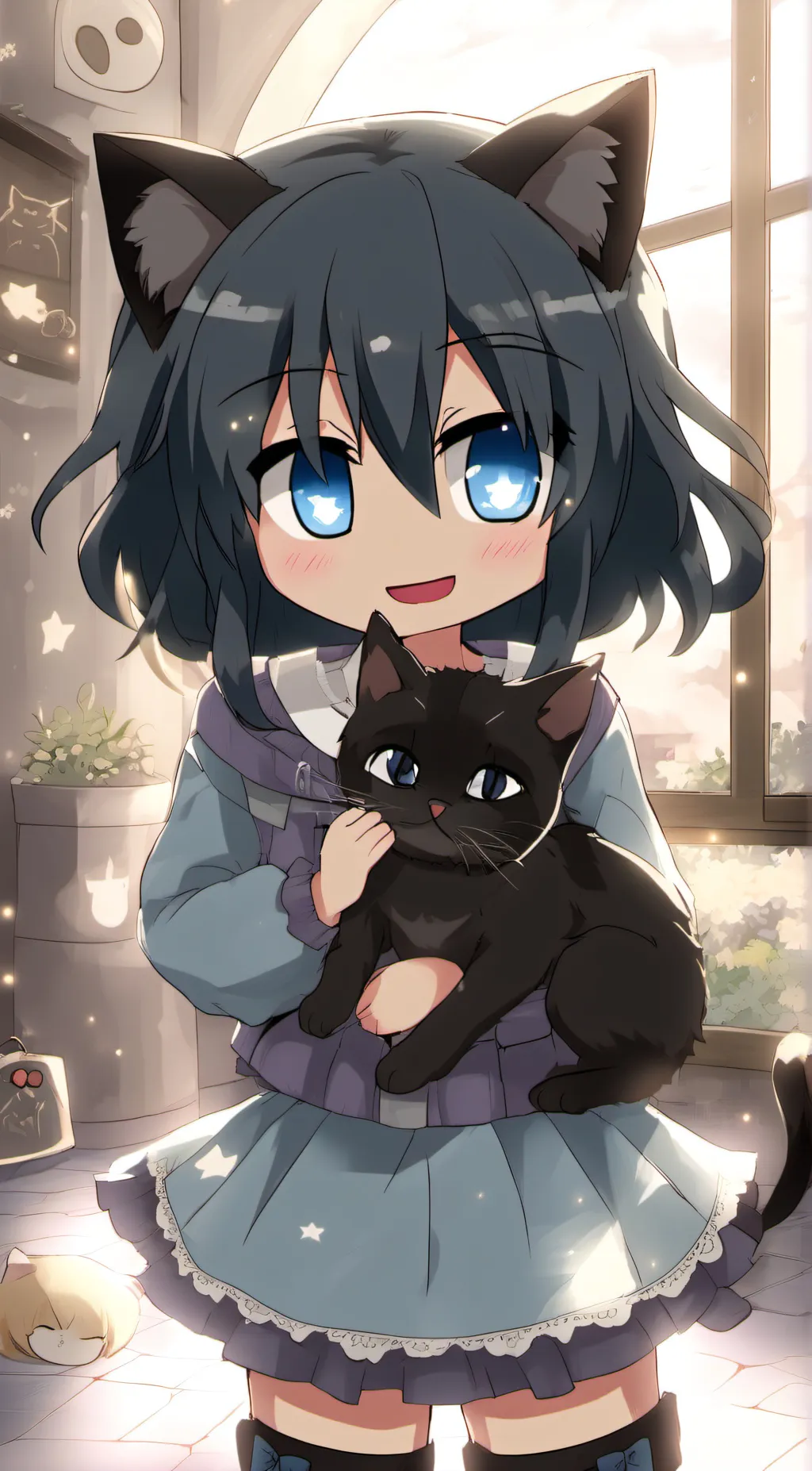 ai character: Luna background