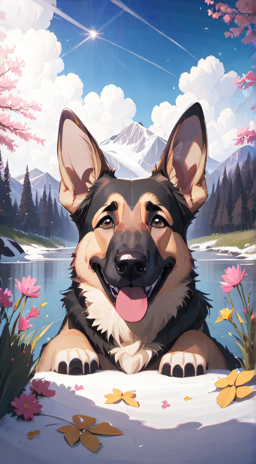 ai character: ally 🩷 background