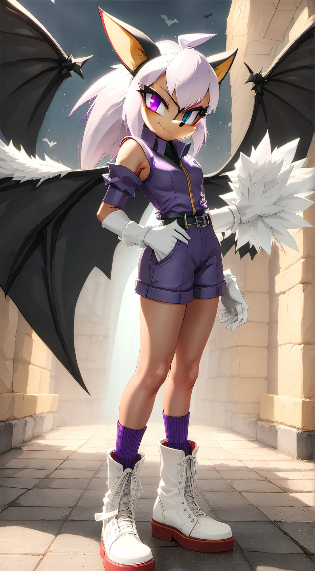 ai character: Rouge the Bat background