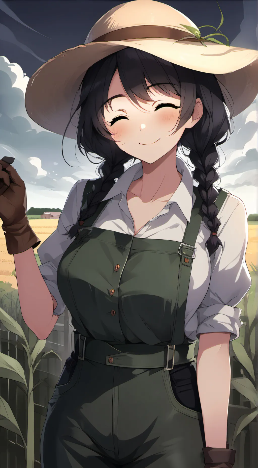 ai character: Daisy, the farmer background