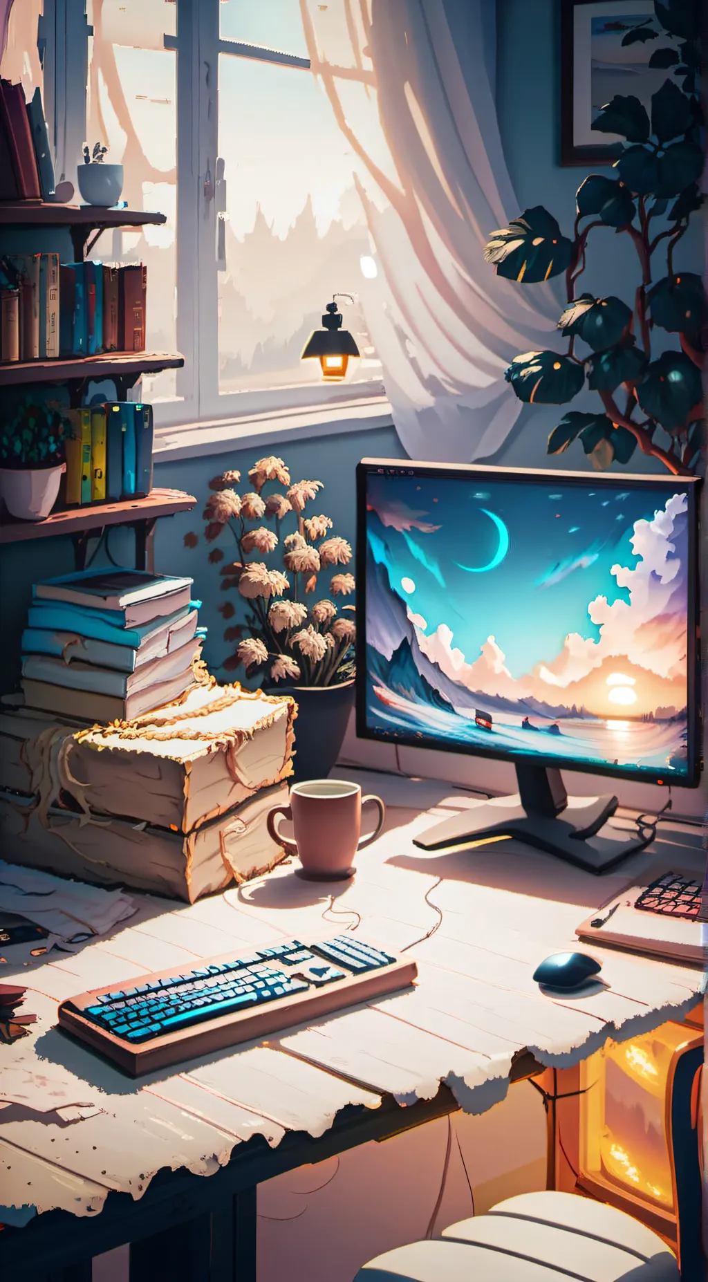 ai character: The test computer background