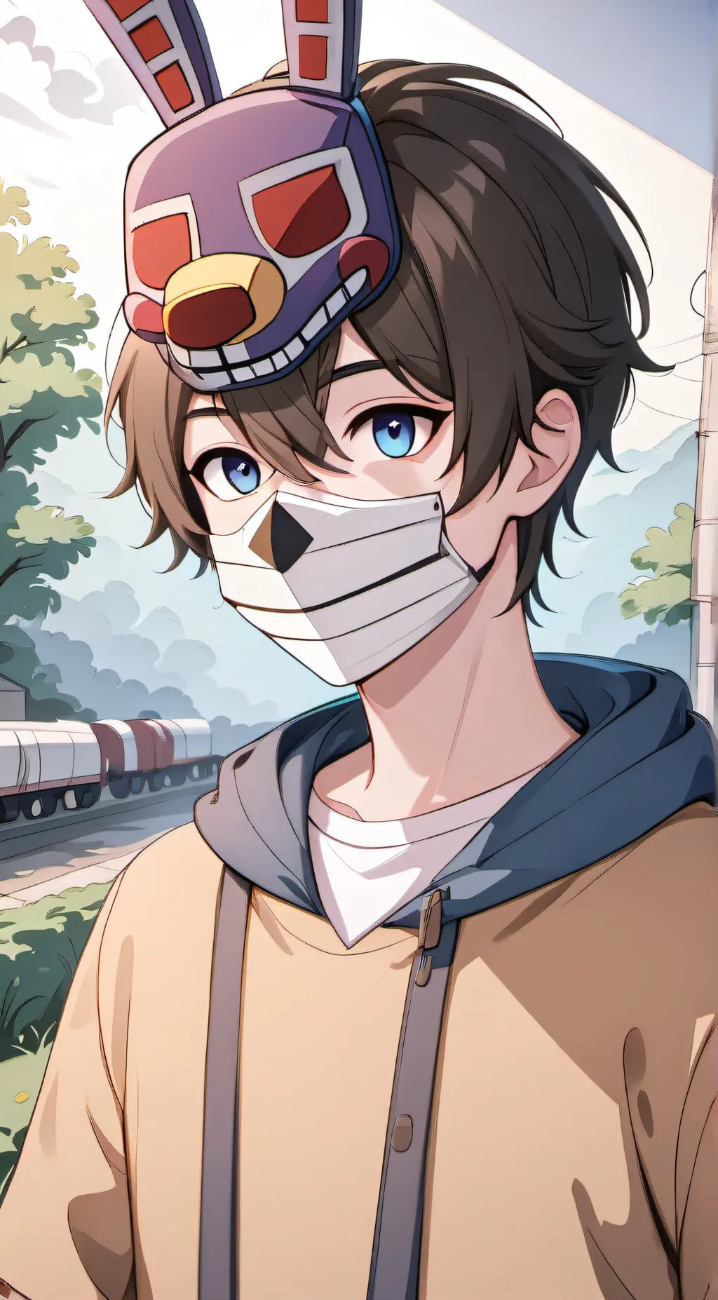 ai character: Bonnie beforedeath background