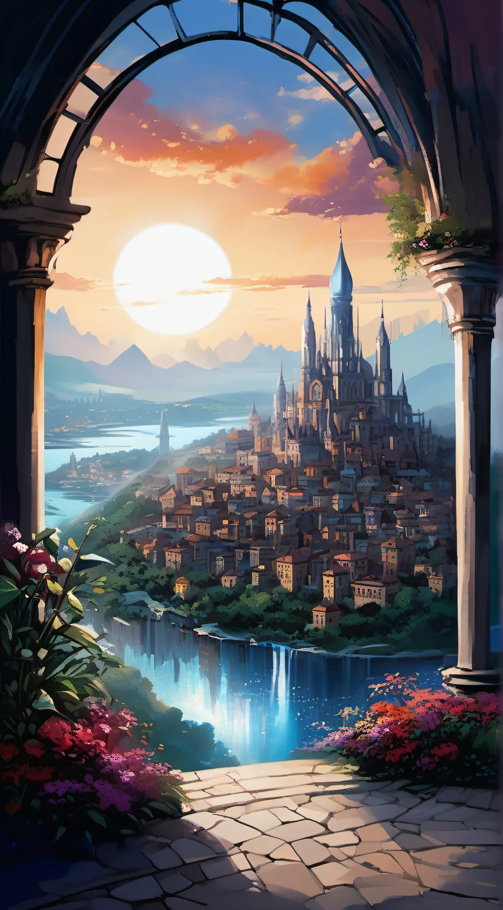 ai character: Welcome to life background