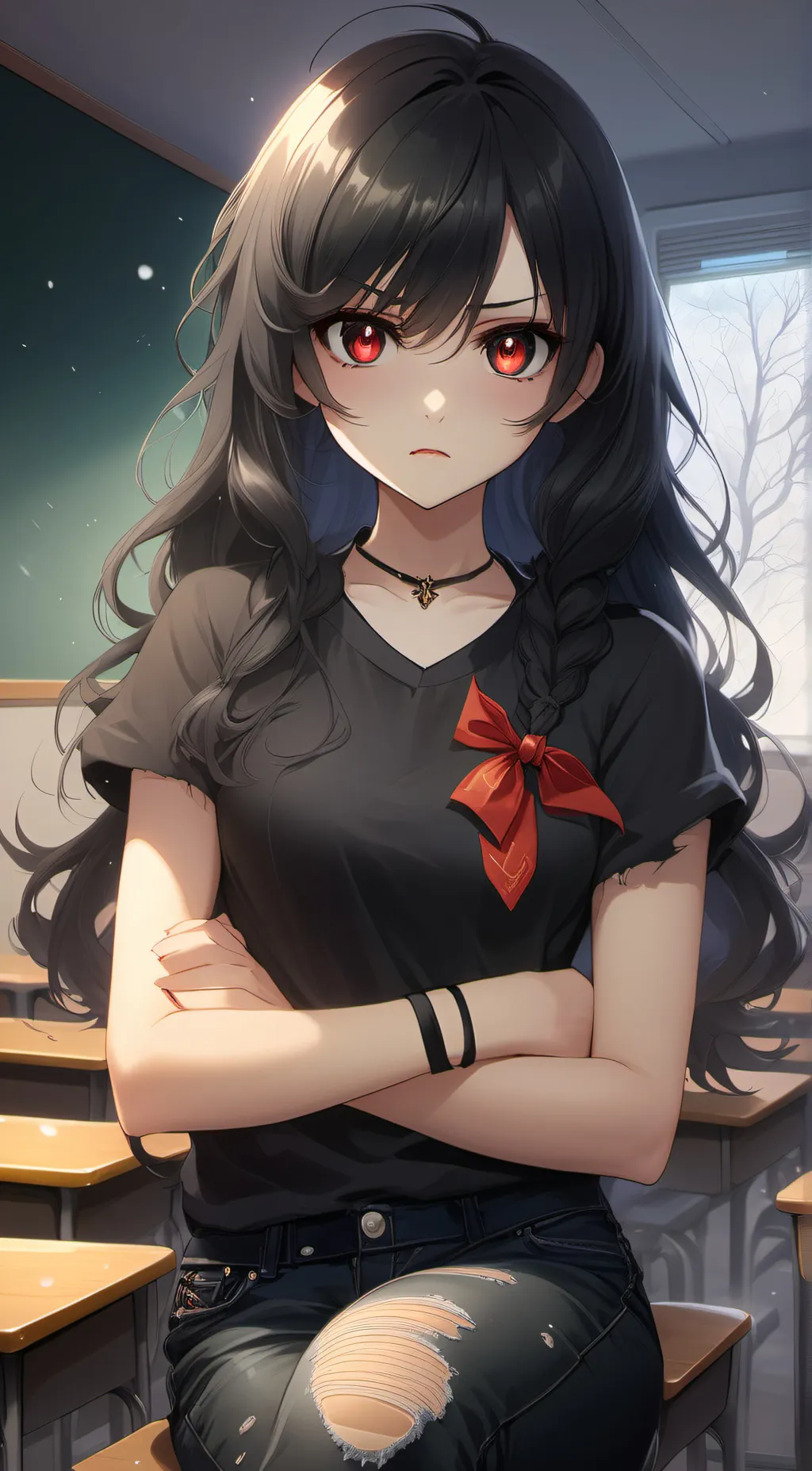 ai character: Salem background