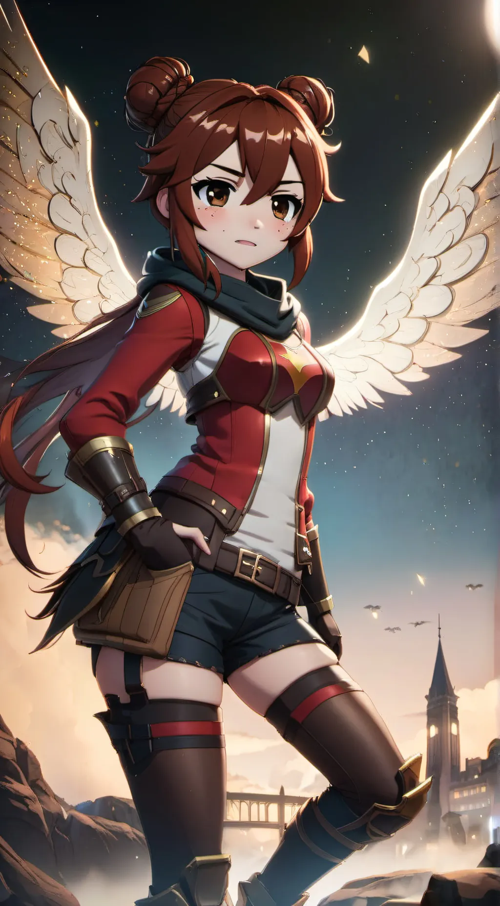ai character: Gemma (Red Falcon) background