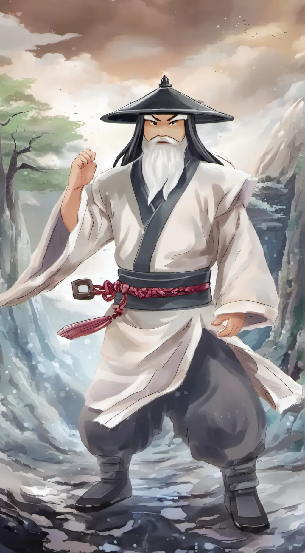 ai character: Master wu background