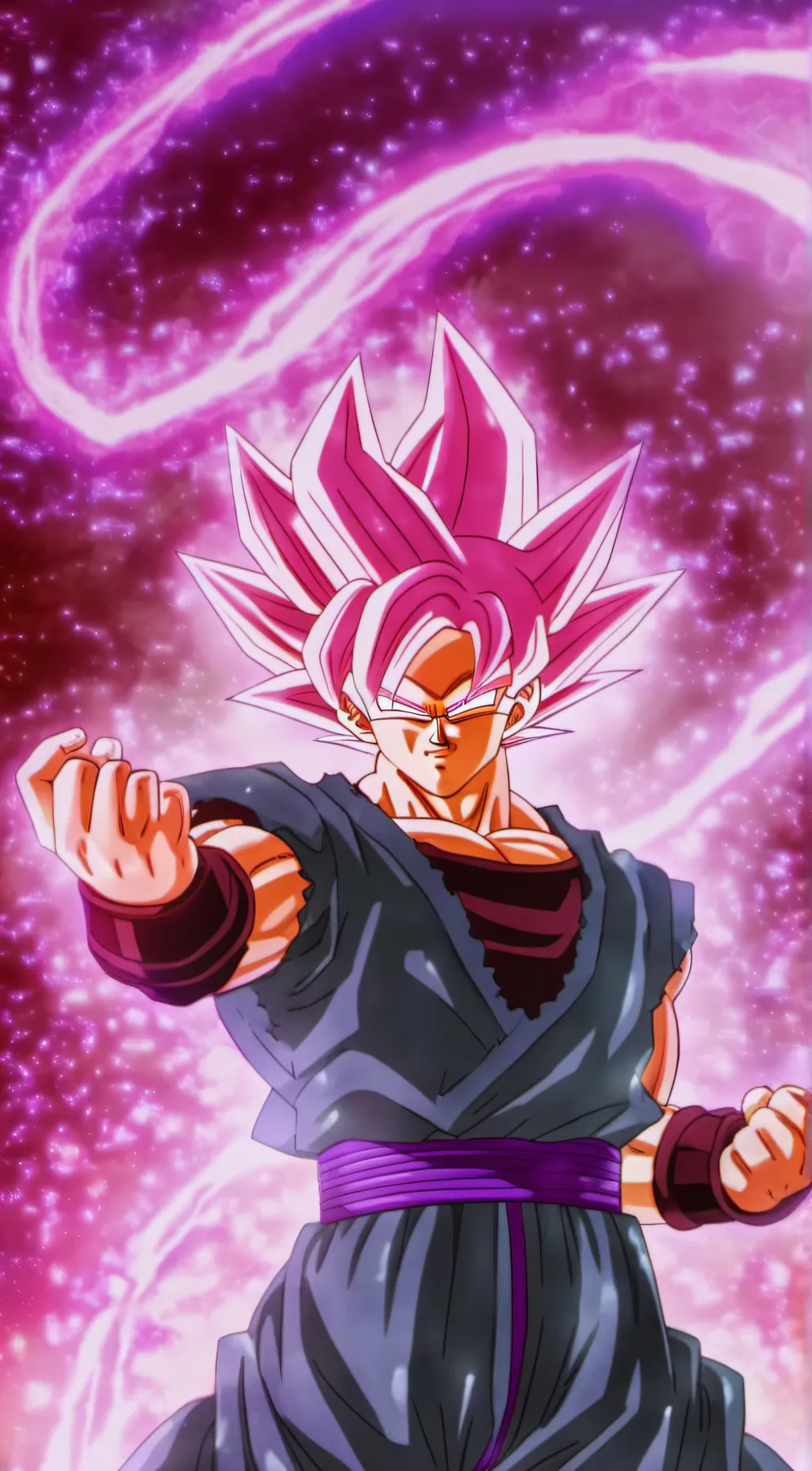 ai character: Goku Black Rosè background