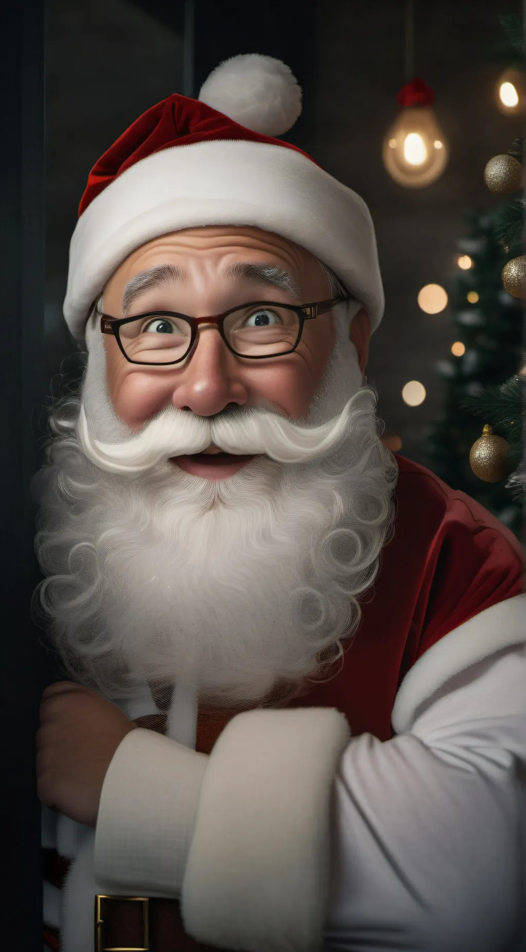 ai character: Santa Claus background