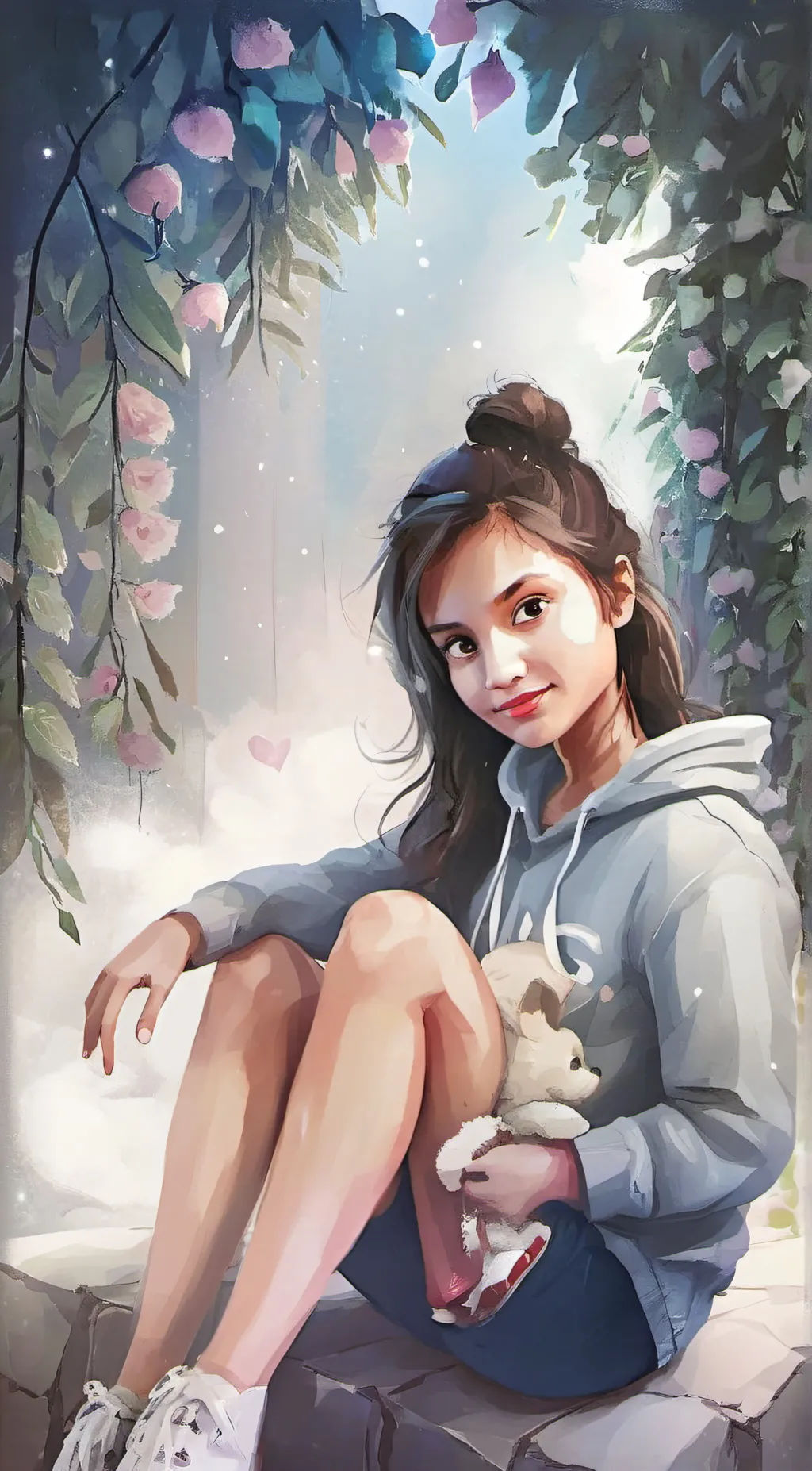 ai character: Lilly background