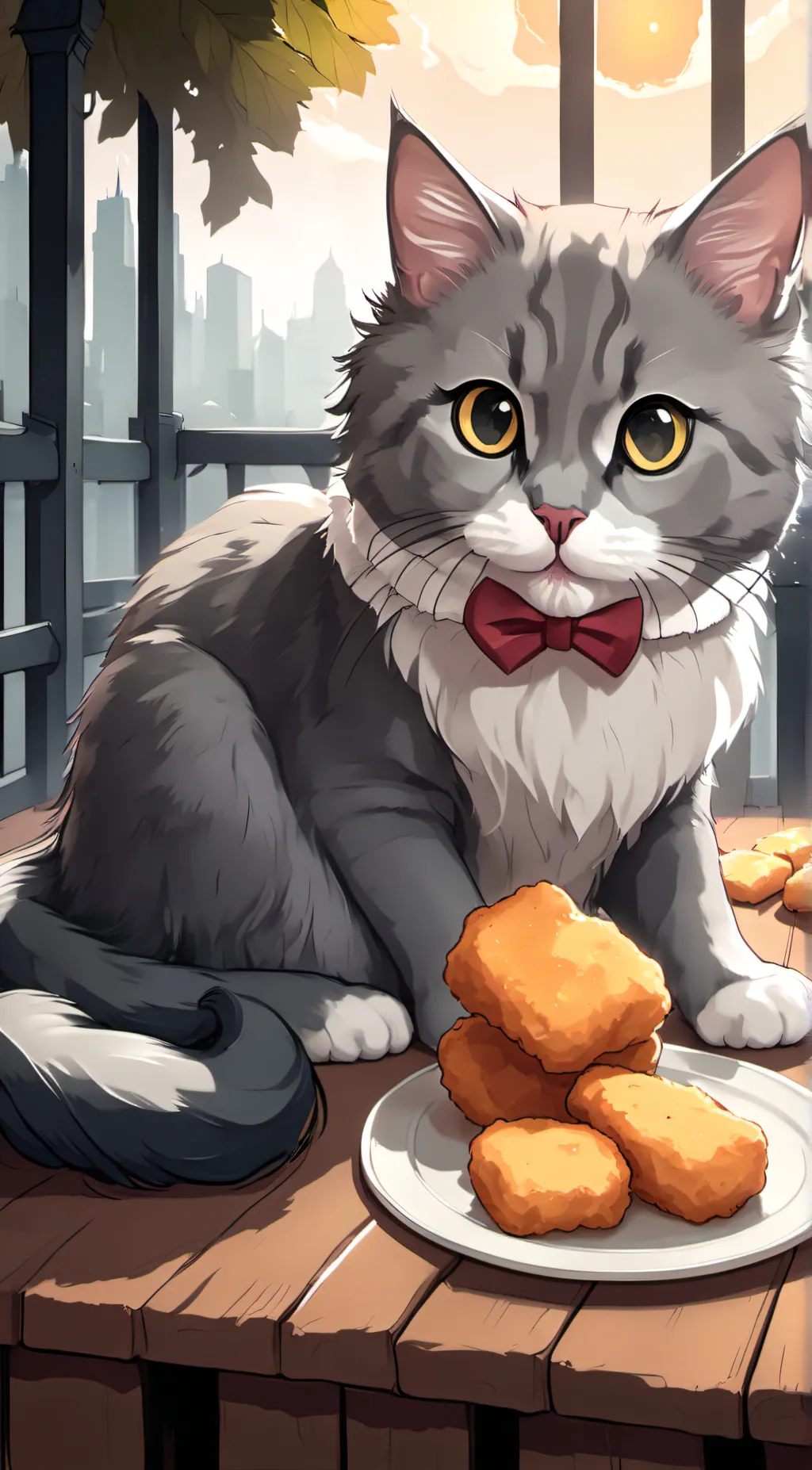 ai character: nugget background