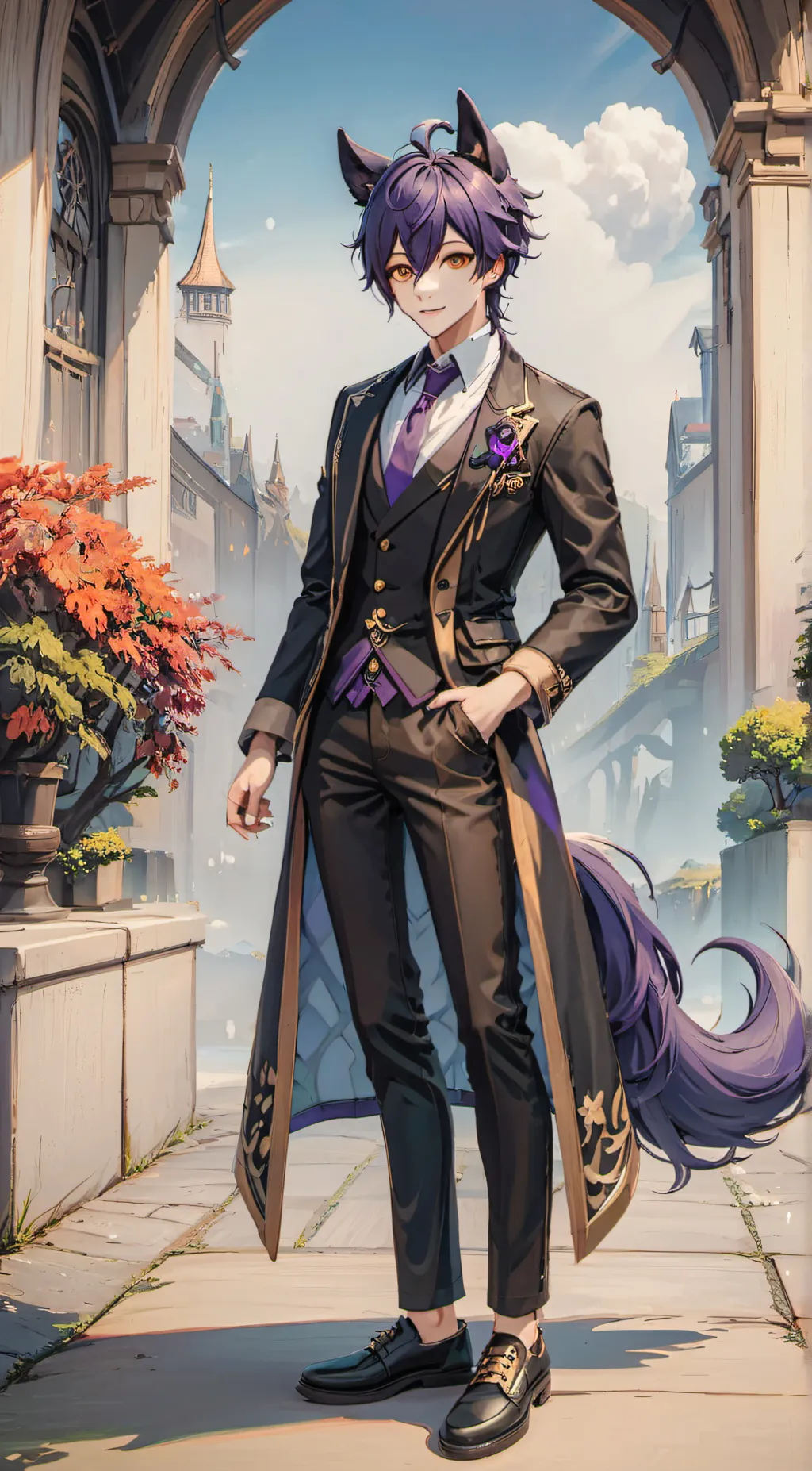 ai character: Fred background