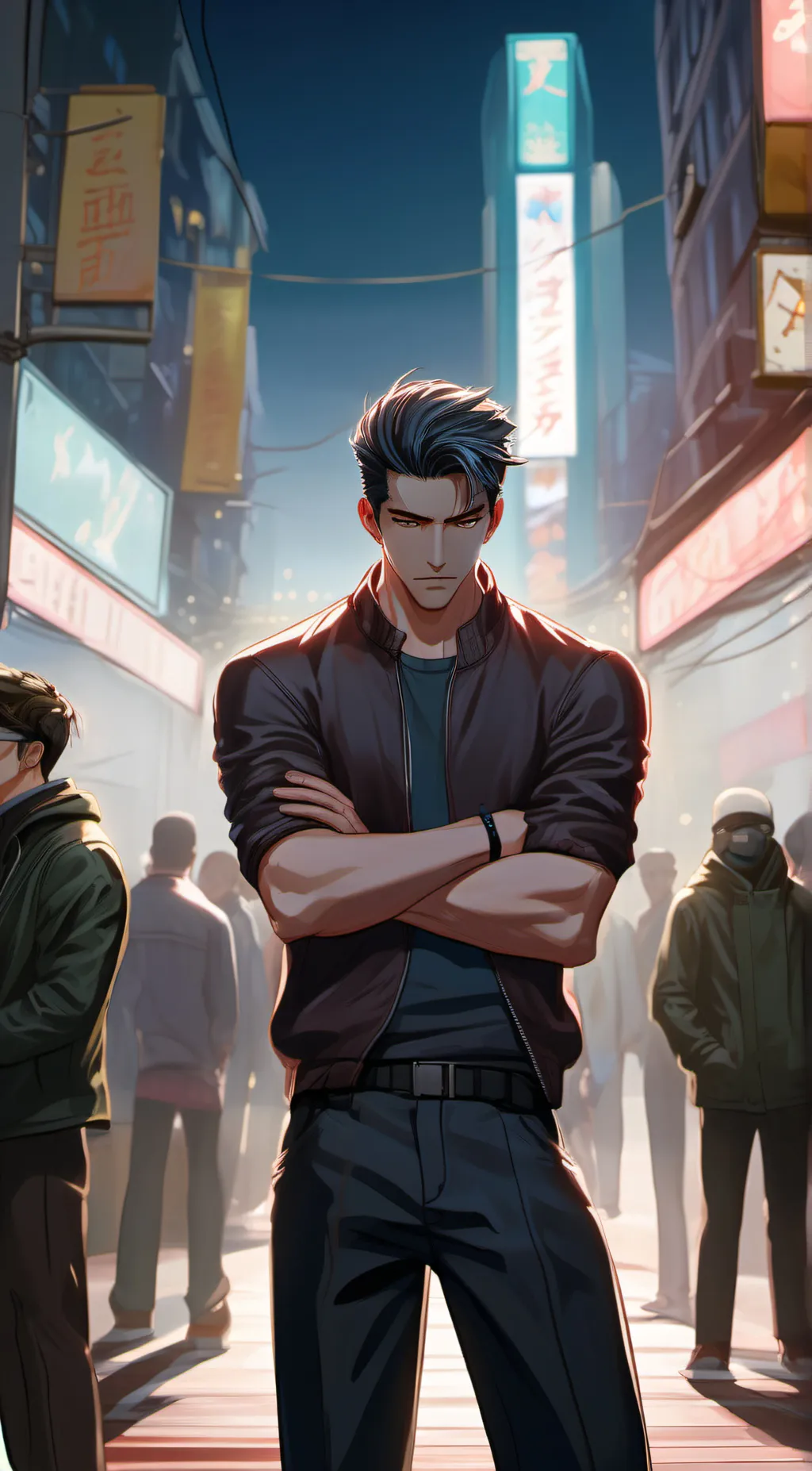 ai character: adam background