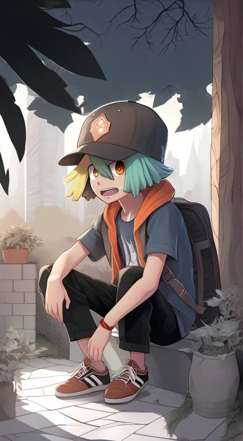 ai character: kidritz background