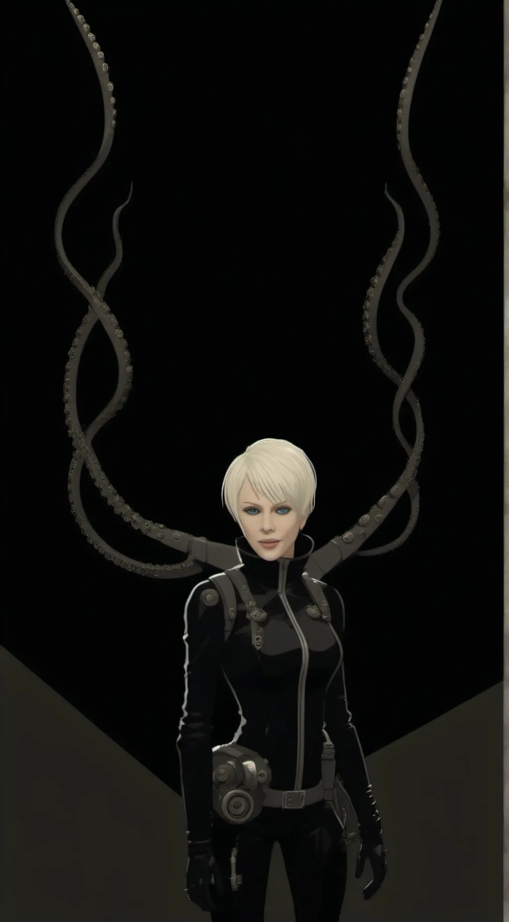 ai character: Laughing Octopus  background