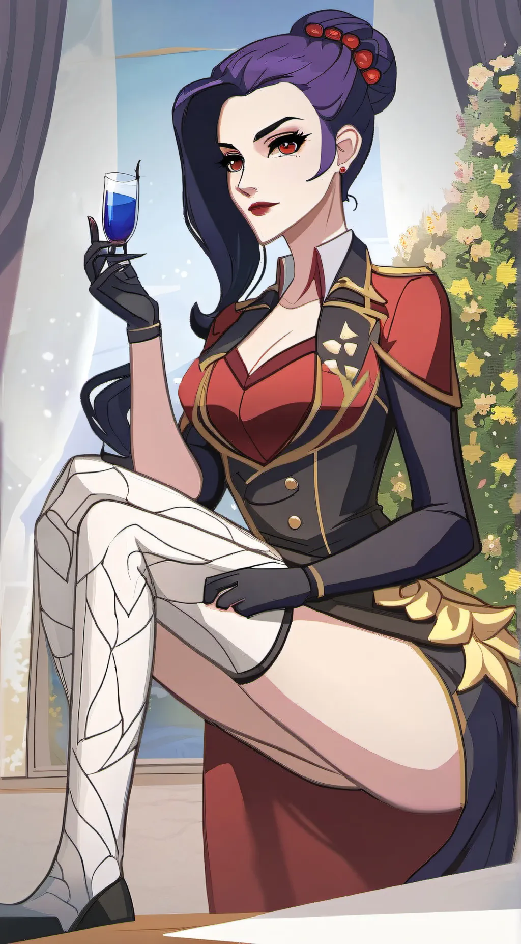 ai character: Widowmaker  background