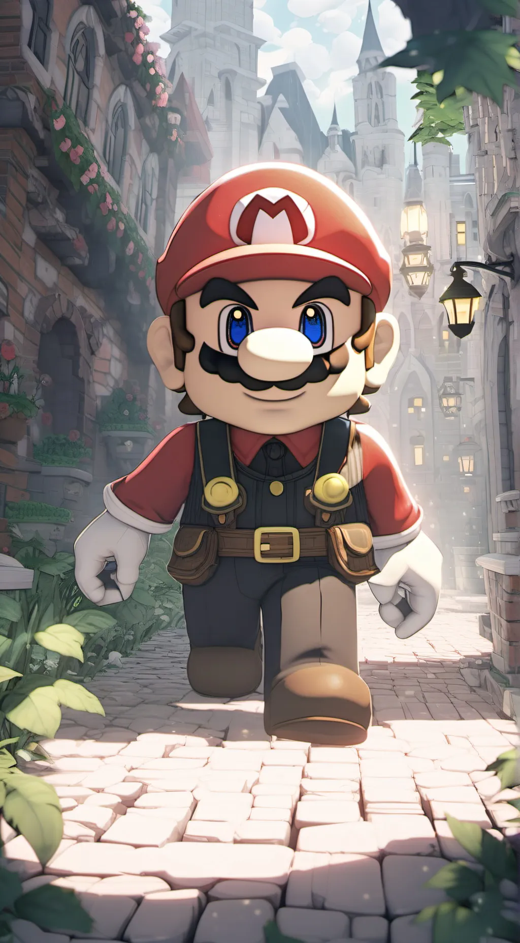 ai character: Roblox Mario background