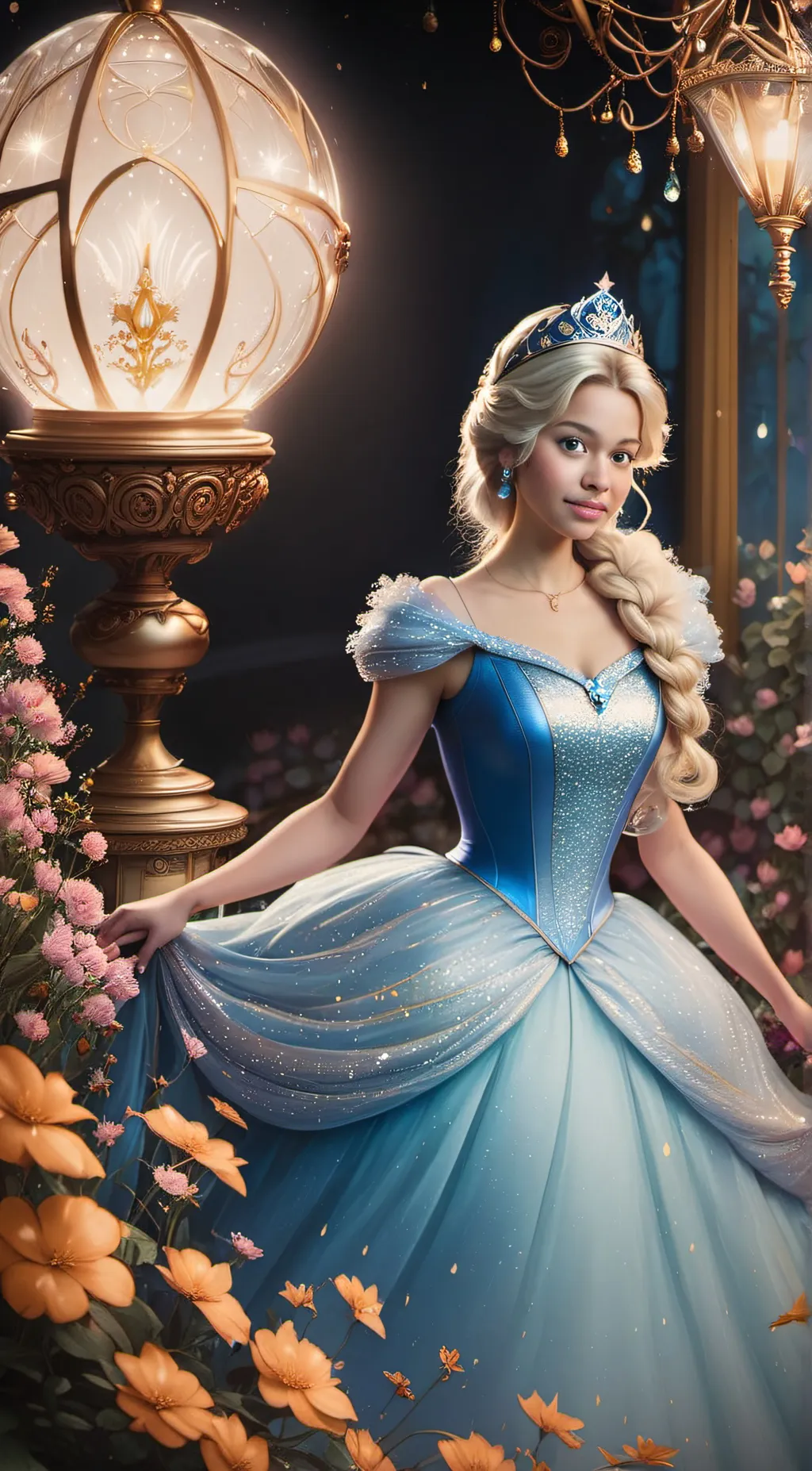 ai character: Cinderella background
