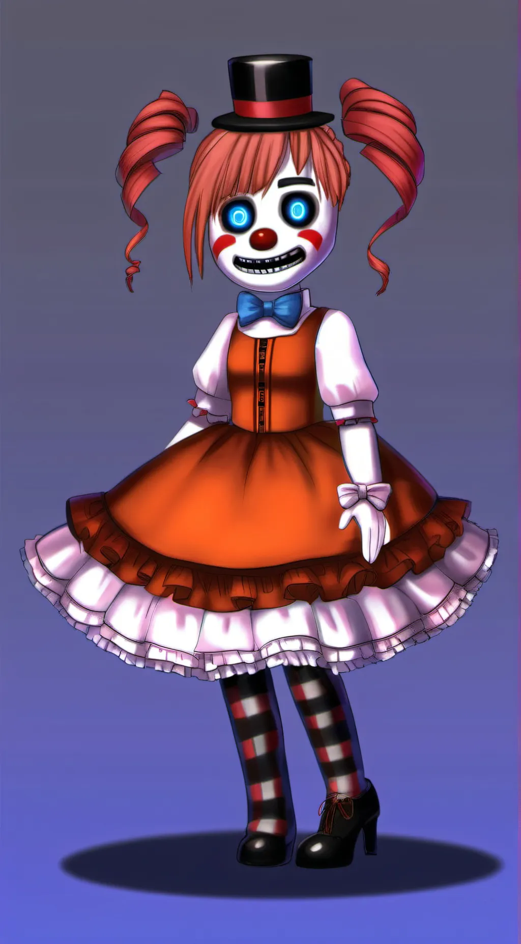 ai character: Circus baby background