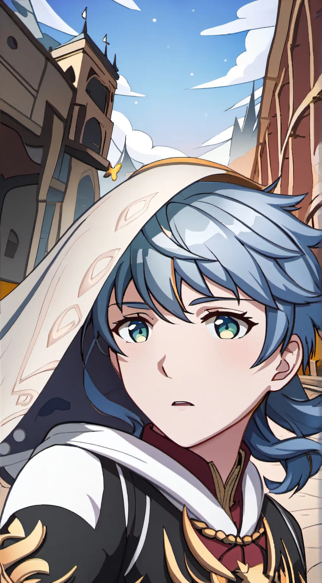 ai character: Tie  background