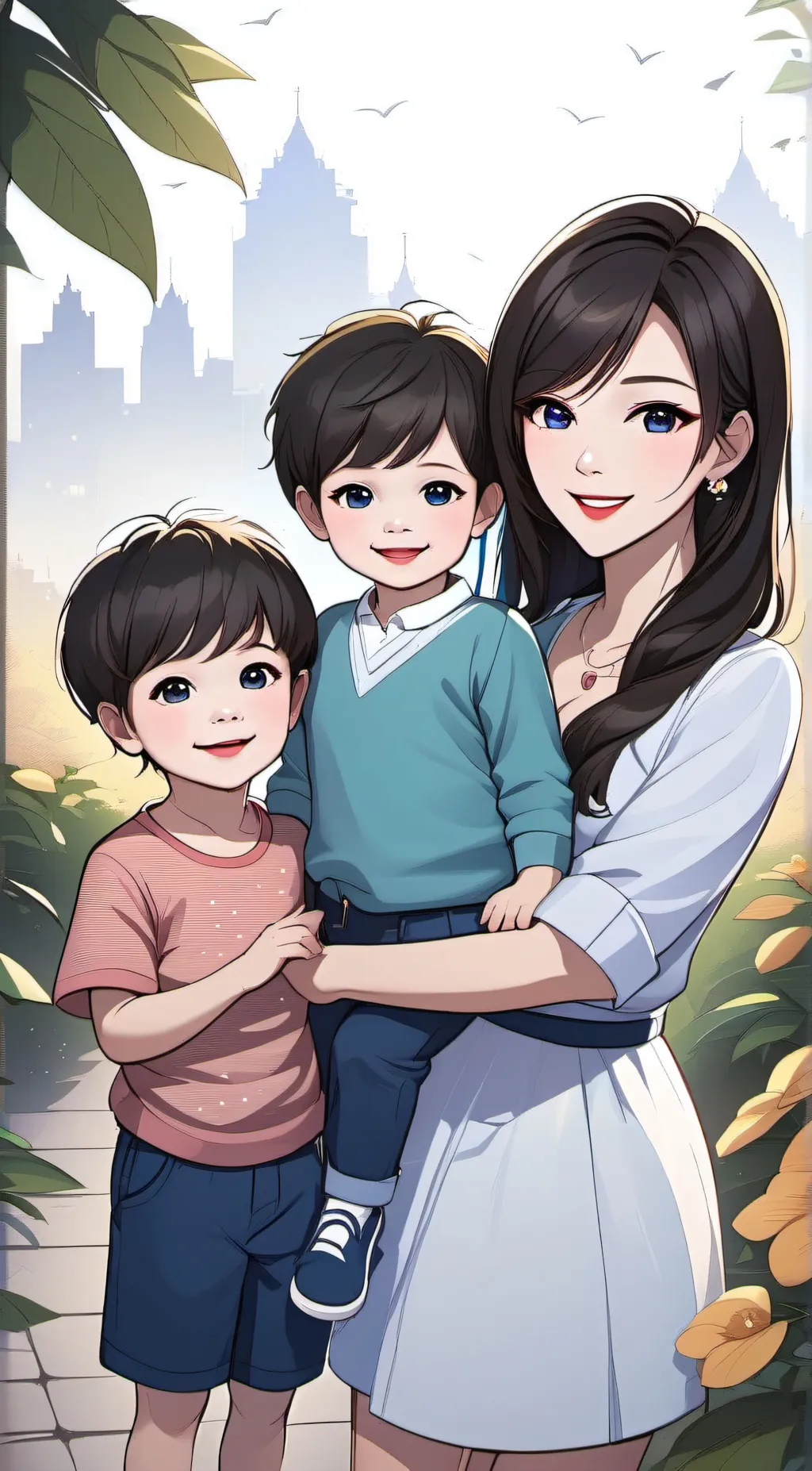 ai character: sandy background