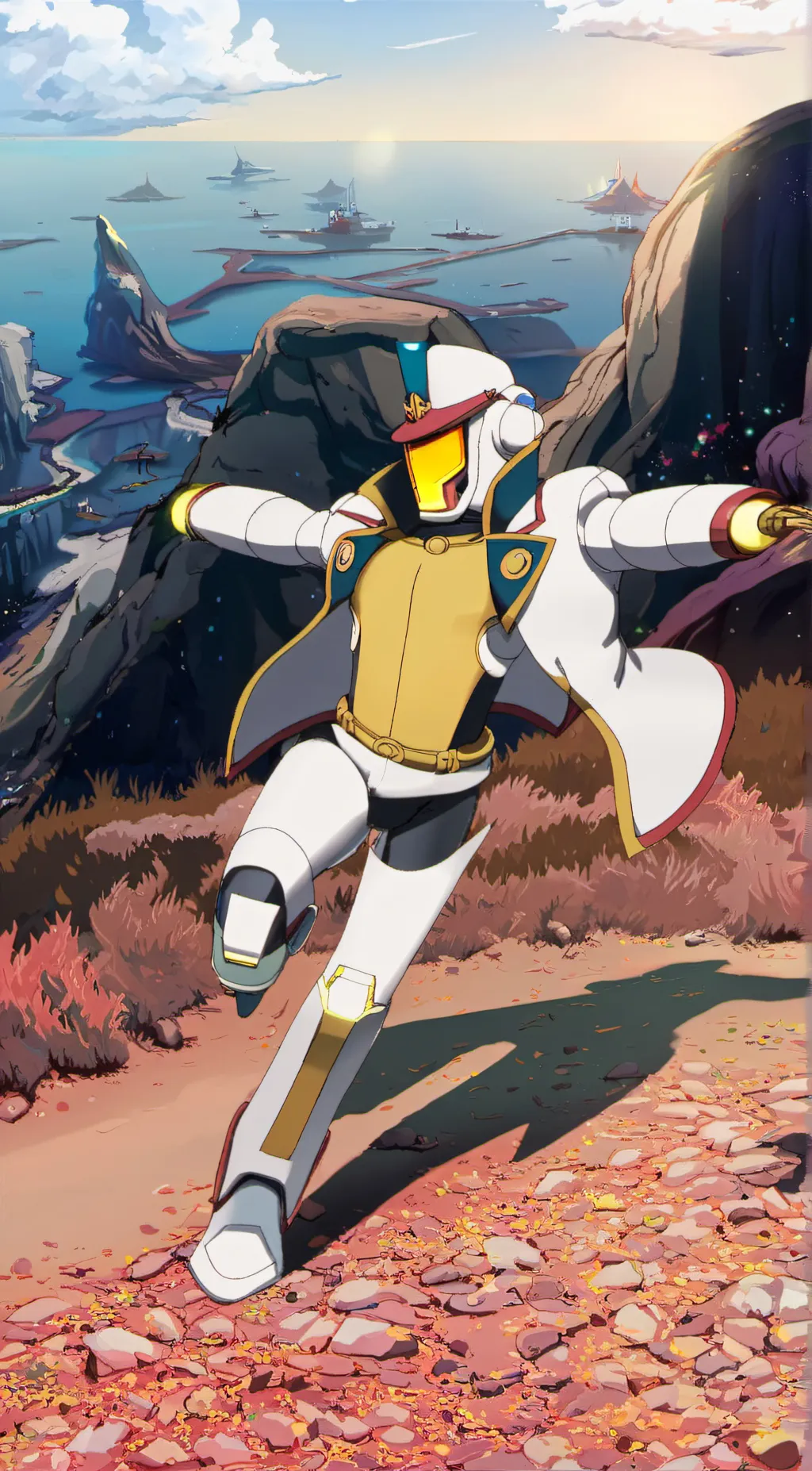 ai character: QT (Space Dandy) background