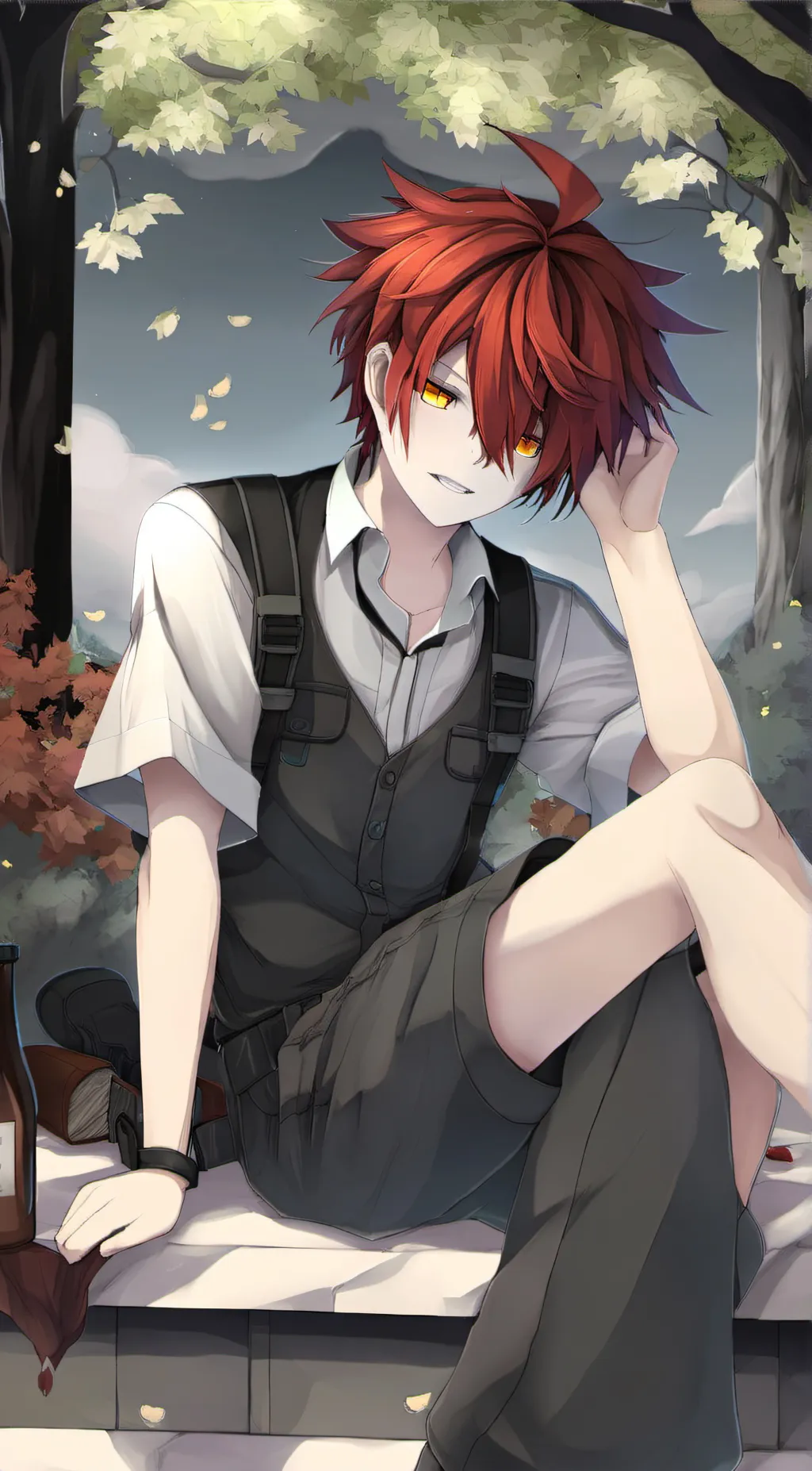 ai character: ash background