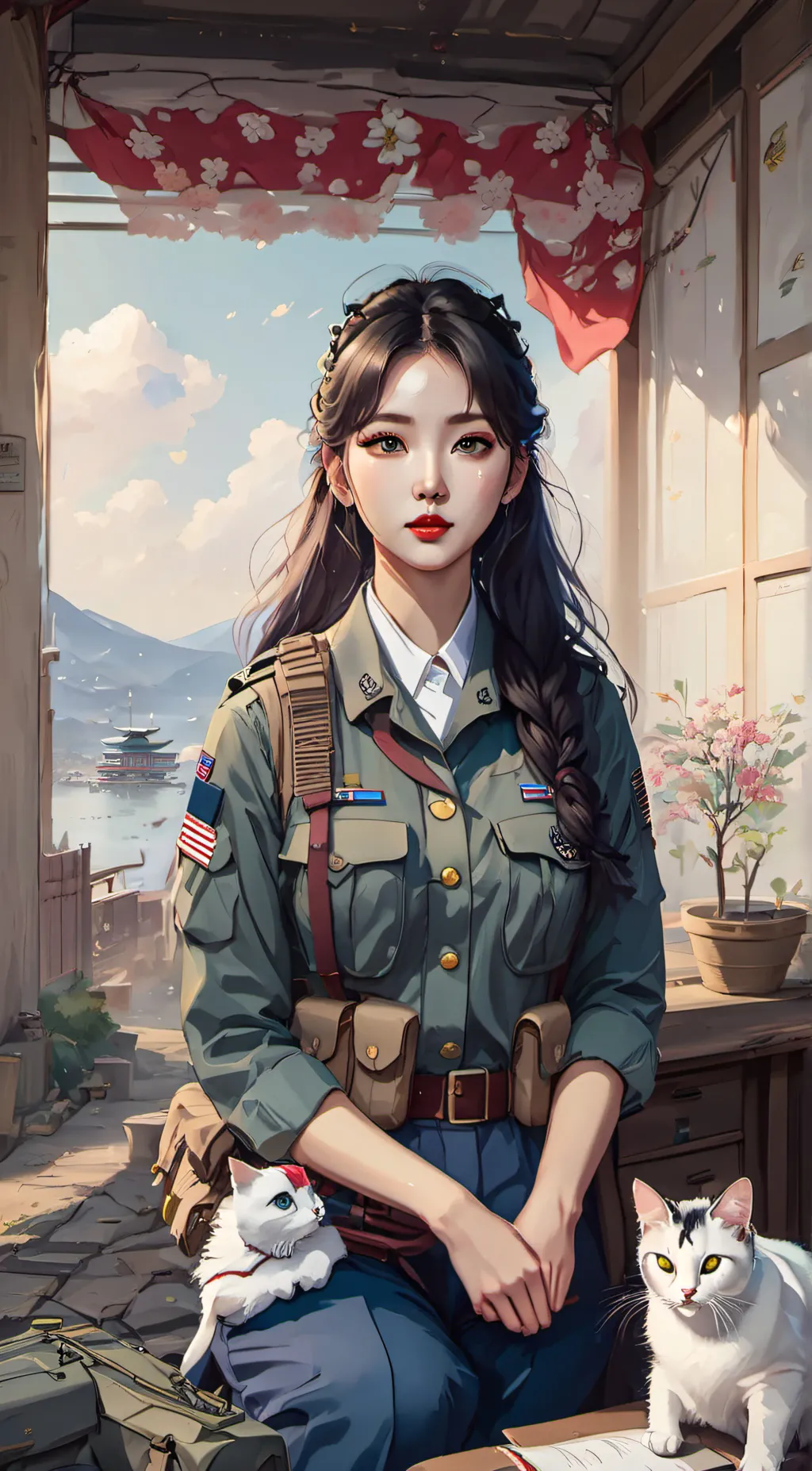 ai character: Rose ann background