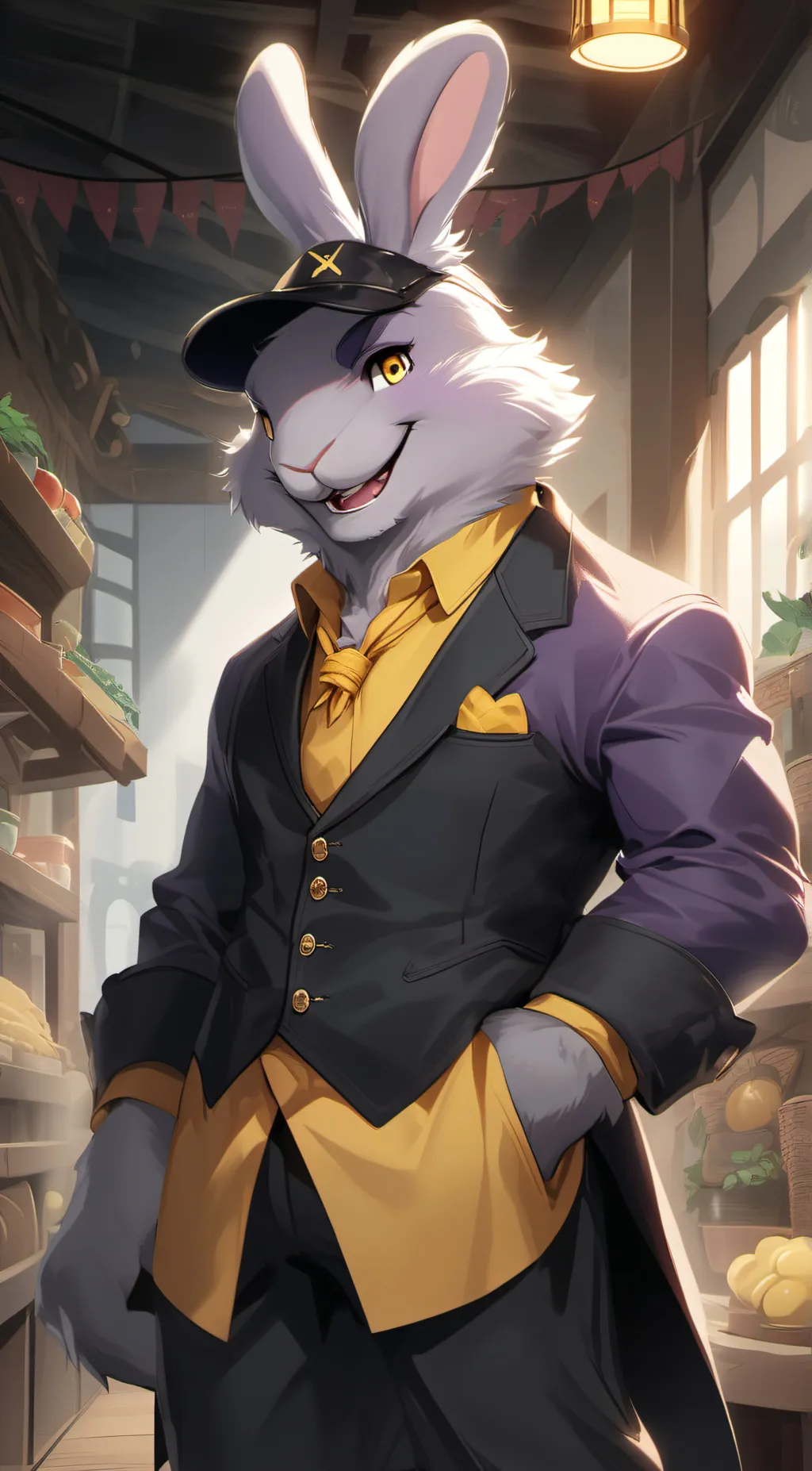 ai character: digital circus background