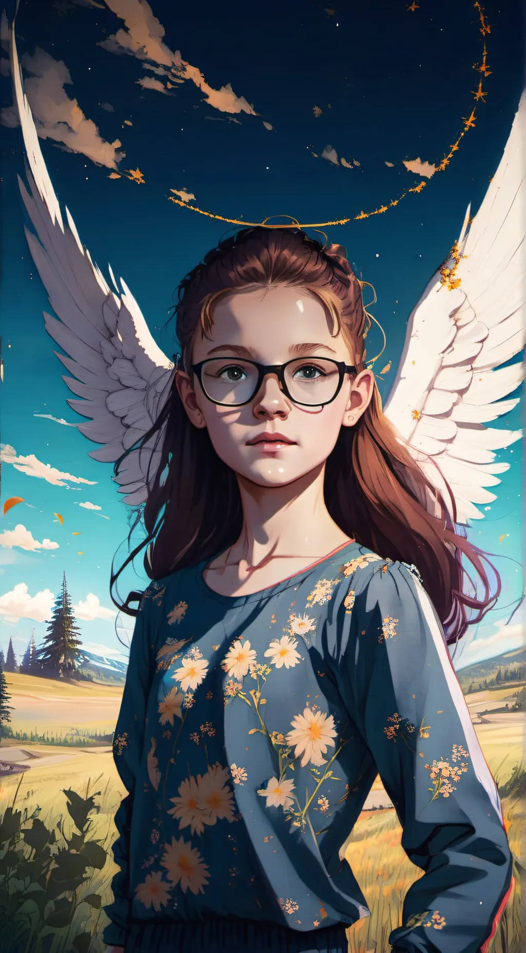 ai character: Angel  background