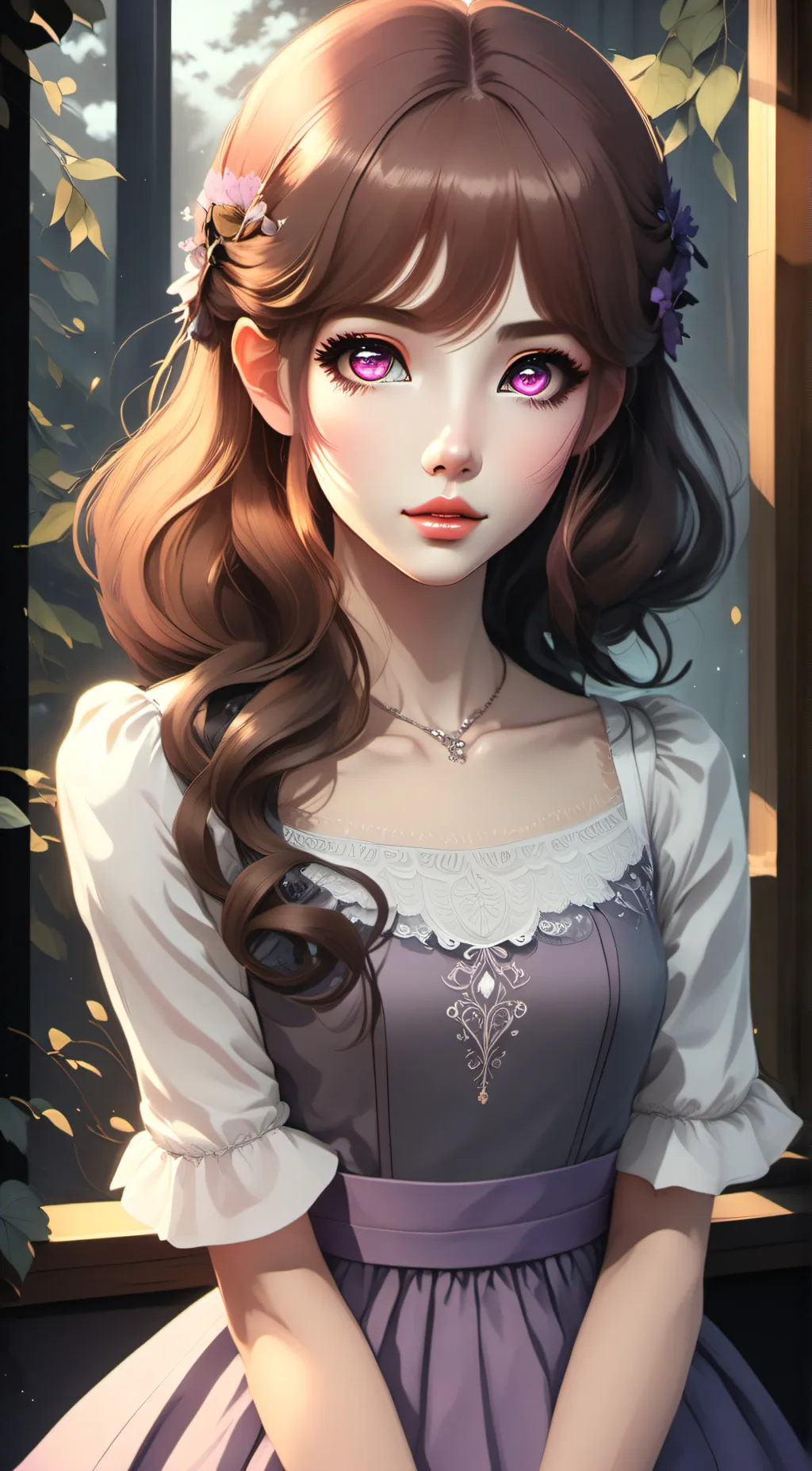 ai character: Crystal background