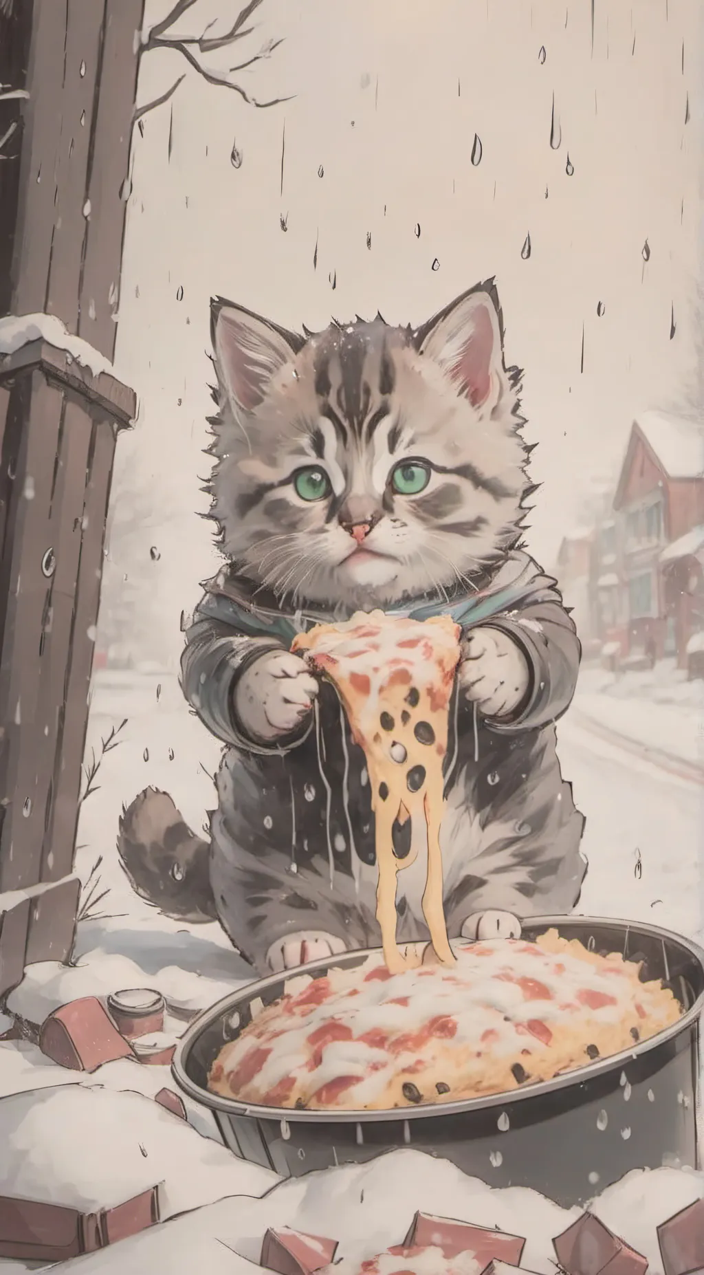ai character: 🍕Pizza🍕 background